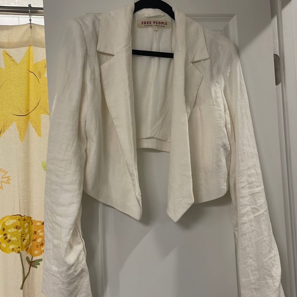 Free People Cropped Blazer